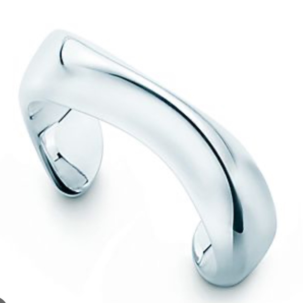 Tiffany & Co. Rare Elsa Peretti Swirl Sterling Silver Cuff Bracelet